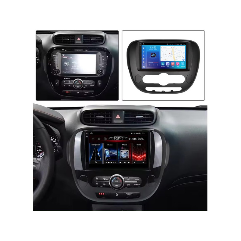 Android head unit FORS.auto FS 6 MAX for Kia Soul (6+128Gb, 9") 2013-2019