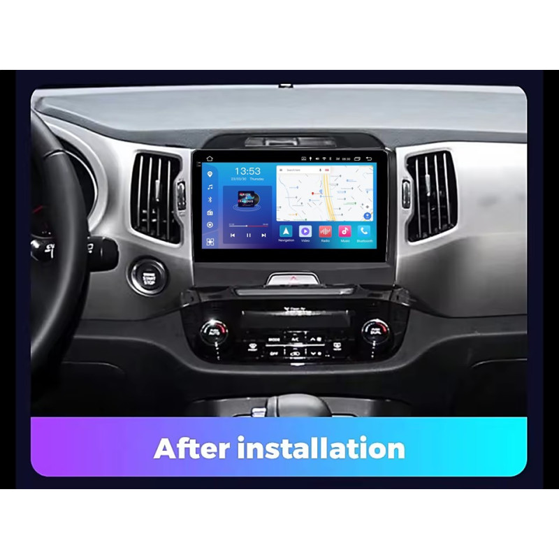 Android head unit FORS.auto FS 2 PRO for Kia Sportage (2+32Gb, 9") 2010-2015