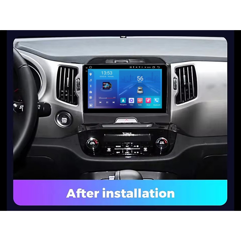 Android head unit FORS.auto FS 2 ULTRA for Kia Sportage (2+32Gb, 9") 2010-2015