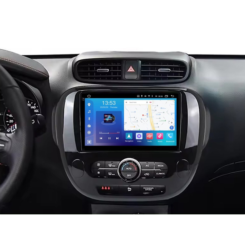 Android head unit FORS.auto FS 2 PRO for Kia Soul (2+32Gb, 9", Auto AC) 2014-2016