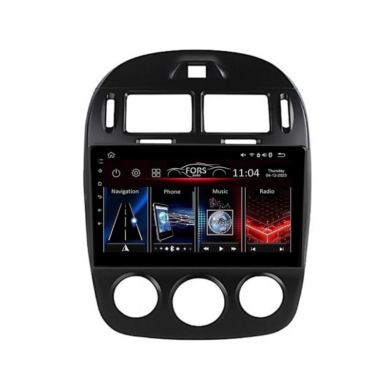 Android head unit FORS.auto FS 1 LITE for Kia Cerato (1+32Gb, 10",  Manual AC) 2017-2019