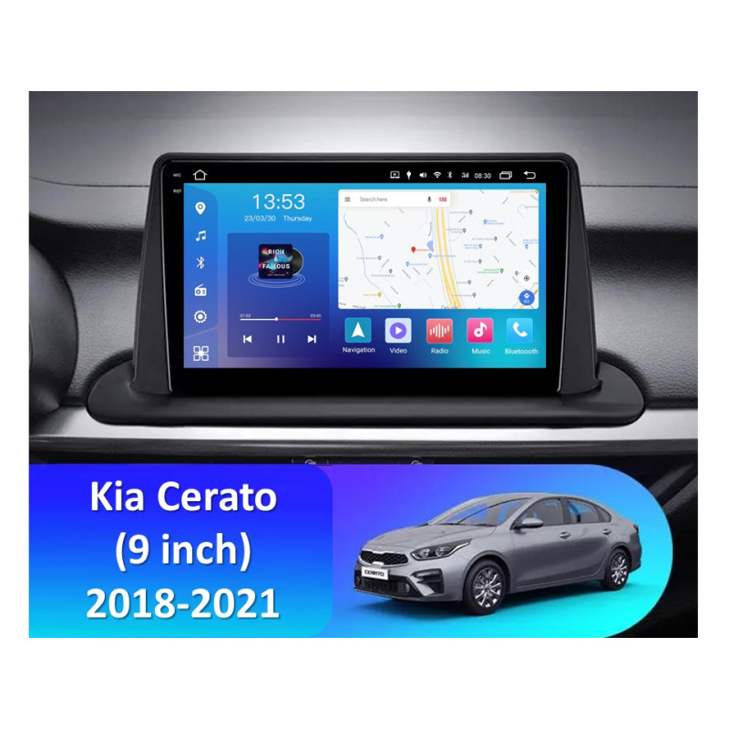 Android head unit FORS.auto FS 4 MAX for Kia Cerato (4+32Gb, 9") 2018-2021