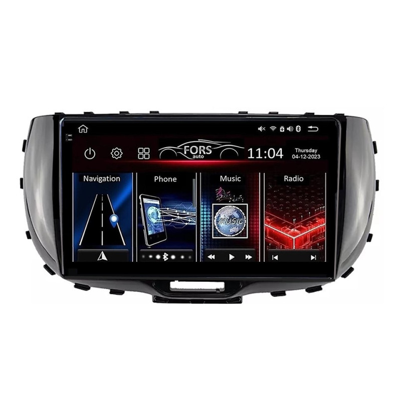 Android head unit FORS.auto FS 4 PRO for Kia Soul (4+64Gb, 9") 2019-2022