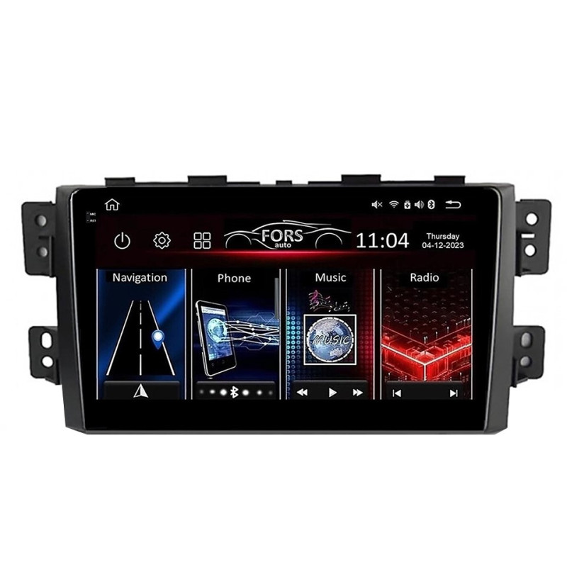 Android head unit FORS.auto FS 4 MAX Qled for Kia Borrego/Mohave (4+32Gb, 9") 2008-2016