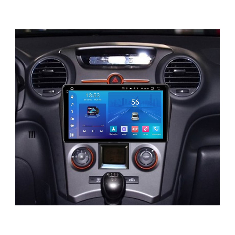 Android head unit FORS.auto FS 2 ULTRA for Kia Carens (2+32Gb, 9", Auto AC) 2007-2011
