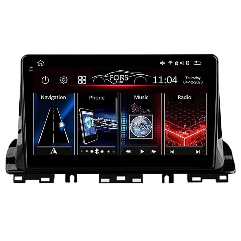 Android head unit FORS.auto FS 4 MAX for Kia Forte/Cerato (4+32Gb, 10") 2018-2022