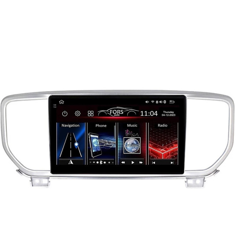 Android head unit FORS.auto FS 4 PRO for Kia Sportage/KX5 (4+64Gb, 9") 2018-2020