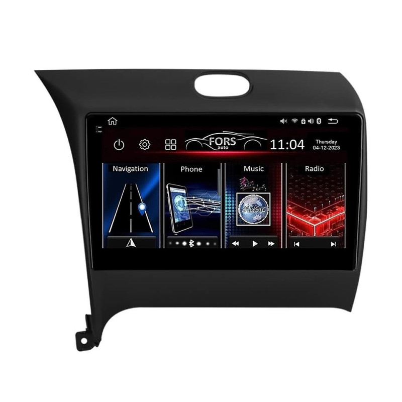 Android head unit FORS.auto FS 6 MAX for Kia Cerato/K3 (6+128Gb, 9") 2012-2018