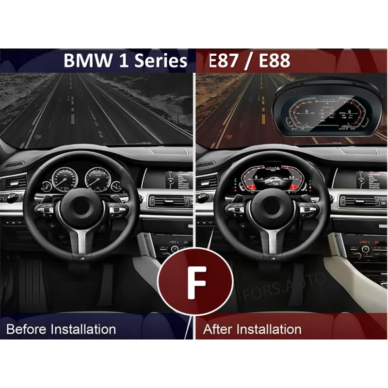 Dashboard FORS.auto for BMW 1 Series E87/E88 2006-2011