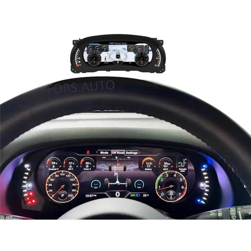 Dashboard FORS.auto for Jeep Wrangler 2011-2018