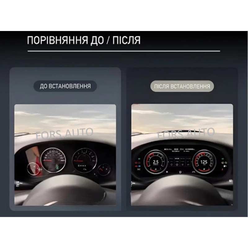 Dashboard FORS.auto for Jeep Wrangler 2011-2017