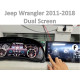 Dashboard FORS.auto for Jeep Wrangler (dual screen) 2011-2018