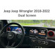 Dashboard FORS.auto for Jeep Wrangler (dual screen) 2018-2022