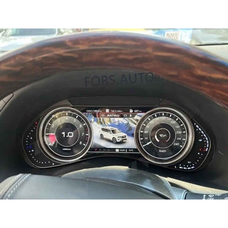 Dashboard FORS.auto for Nissan Armada/Patraol Y62/Infiniti QX80 2010-2024