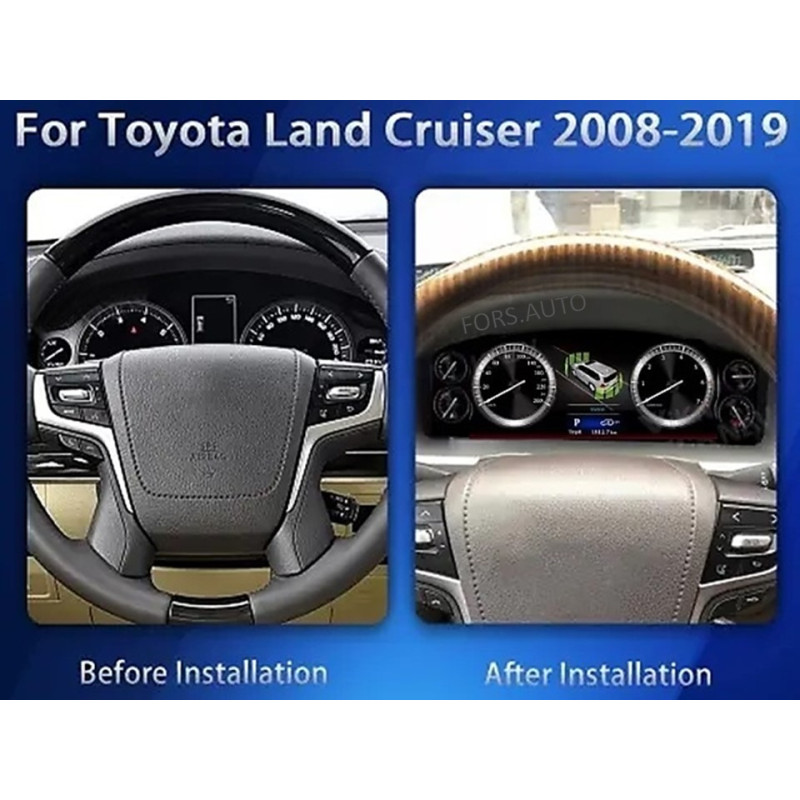 Dashboard FORS.auto for Toyota Land Cruiser 2008-2019