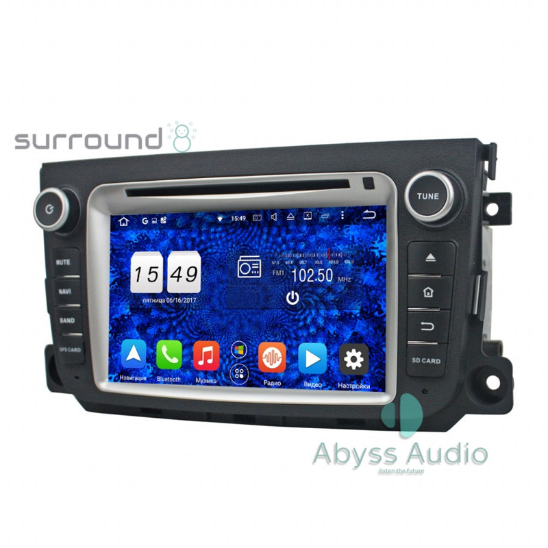 Android head unit Abyss Audio for Mercedes SMART 201-2012