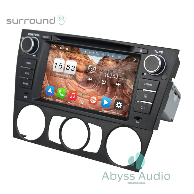 Android head unit Abyss Audio for BMW 3 E90/E91/E92/E93 2005-2012
