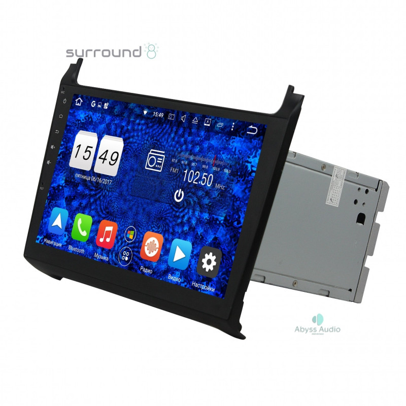 Android head unit Abyss Audio for Volkswagen Polo 2015