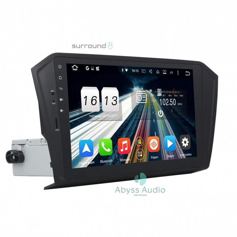 Android head unit Abyss Audio for Volkswagen Passat 2015-2016