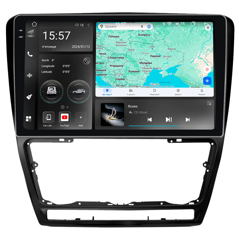 Android head unit Abyss Audio WR-0117 for Skoda Octavia A5 2004-2013