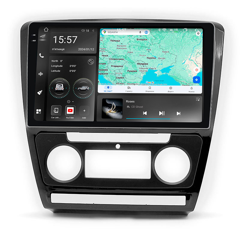 Android head unit Abyss Audio WR-0117 for Skoda Octavia A5 2004-2013