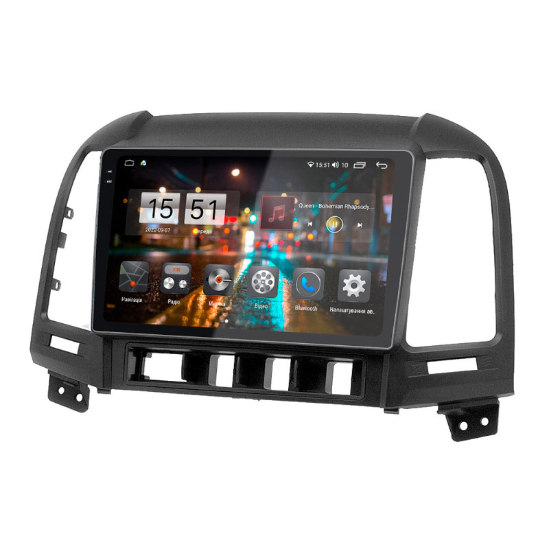 Android head unit Abyss Audio QXR-9220 for Hyundai Santa Fe 2006-2012