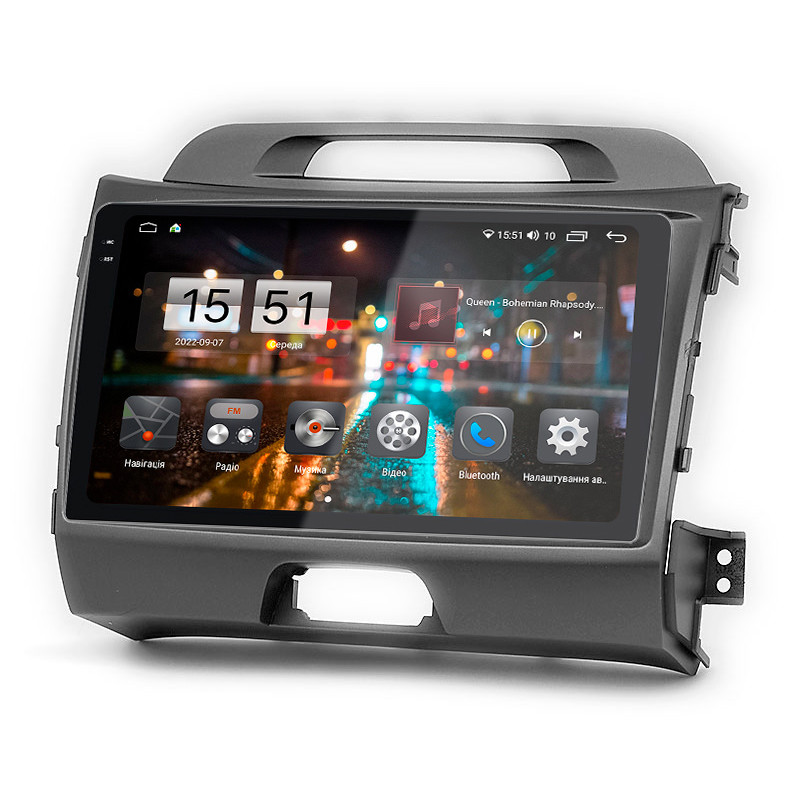 Android head unit Abyss Audio QXR-9192 for KIA SPORTAGE 2010-2016