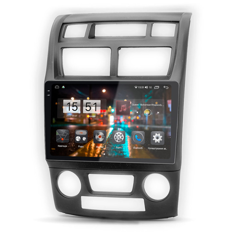 Android head unit Abyss Audio QXR-9196 for KIA Sportage（Climate Control） 2004-2010