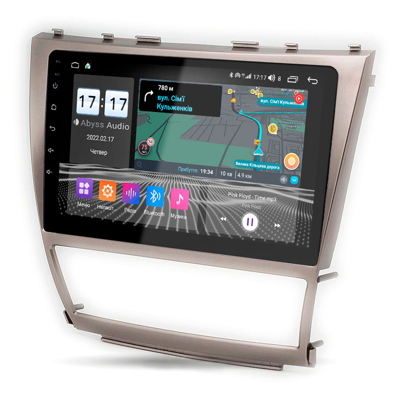 Android head unit Abyss Audio QS-0128 for Toyota Camry V40 2007-2011