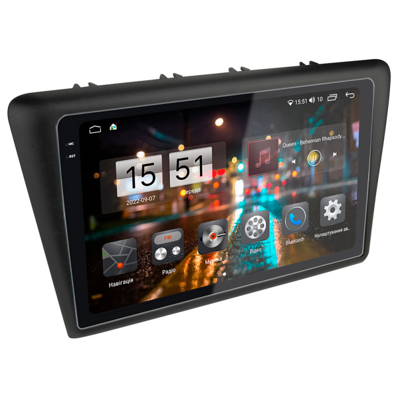 Fest eingebaute Abyss Audio QXR-9342-Magazin für Škoda Rapid (2012–2019).