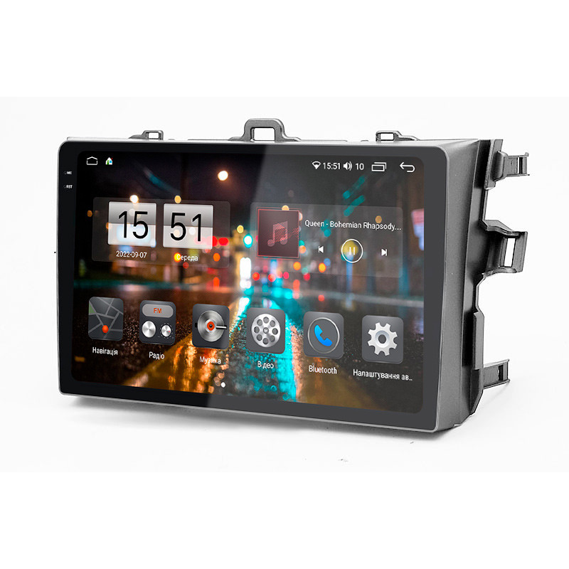 Android head unit Abyss Audio QXR-9121 for Toyota Corolla 2010