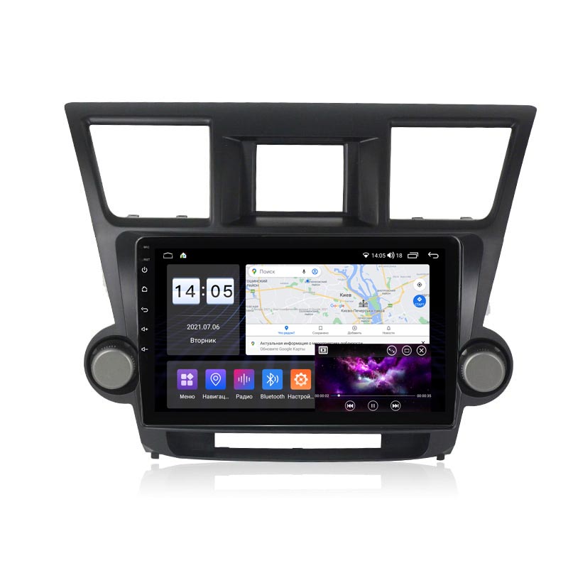 Android head unit Abyss Audio QS-0149 for Toyota Highlander XU40 2011-2015