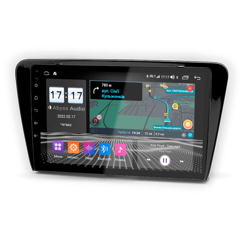 Android head unit Abyss Audio QX-0116 for Skoda Octavia A7 2014-2020