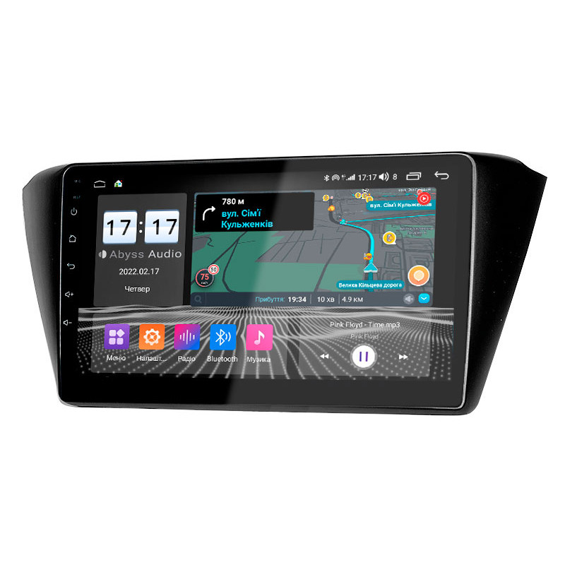 Android head unit Abyss Audio QX-0118 for Skoda FABIA 2015+