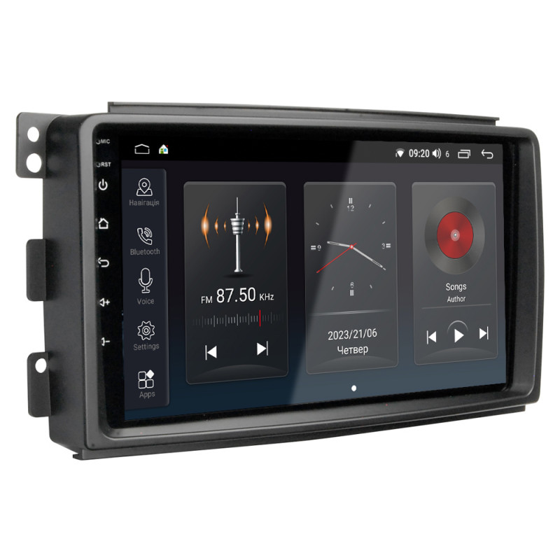 Android head unit Abyss Audio SP-9345 for Smart ForTwo 2007-2010