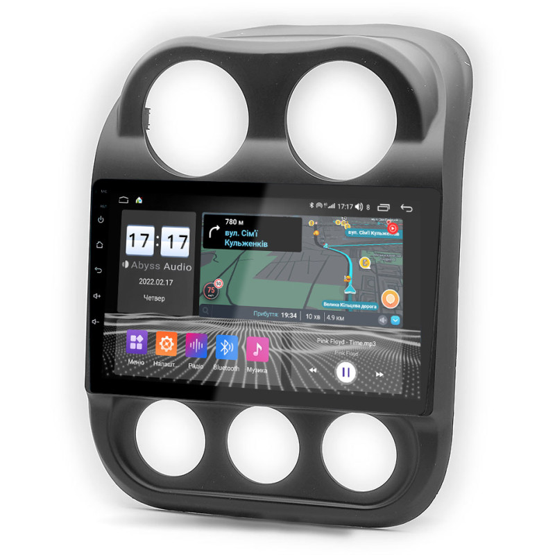 Android head unit Abyss Audio QS-0180 for Jeep COMPASS 2010-2016