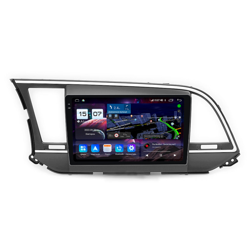 Android head unit Abyss Audio QXR-9212 for Hyundai Elantra 2016-2018