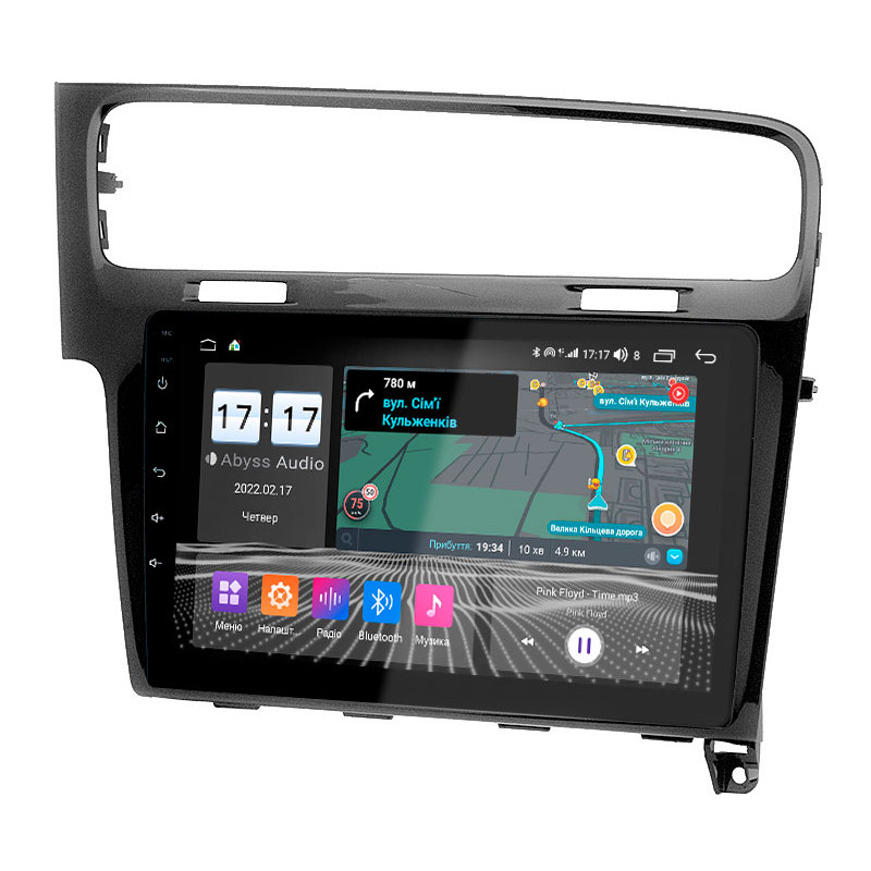 Android head unit Abyss Audio QS-0105 for Volkswagen GOLF7 2013-2015 Gray