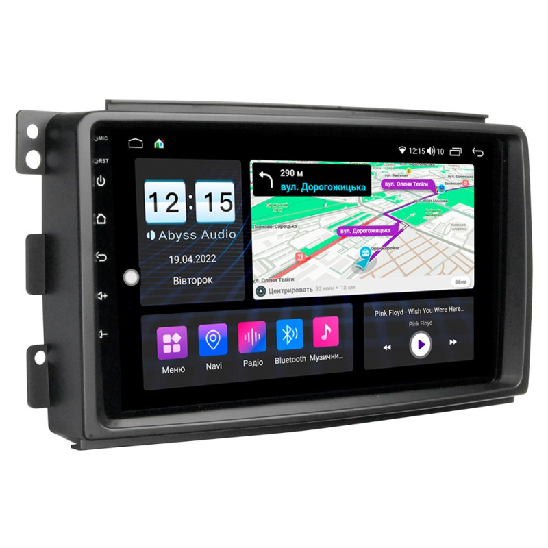 Android head unit Abyss Audio MP-9345 for Smart ForTwo 2007-2010