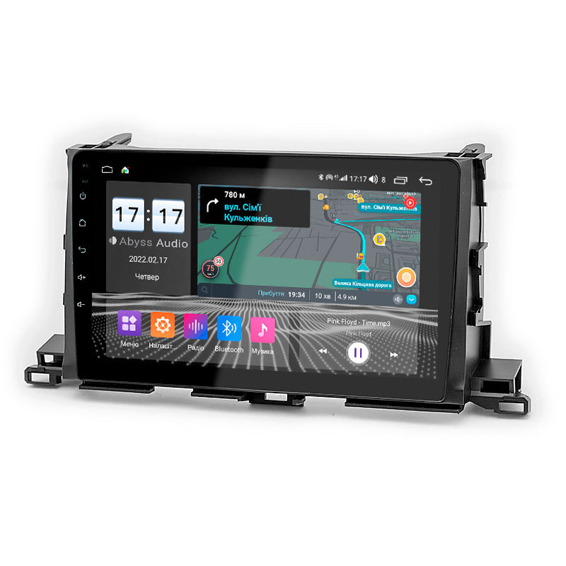 Android head unit Abyss Audio QS-0133 for Toyota Highlander XU50 2015+