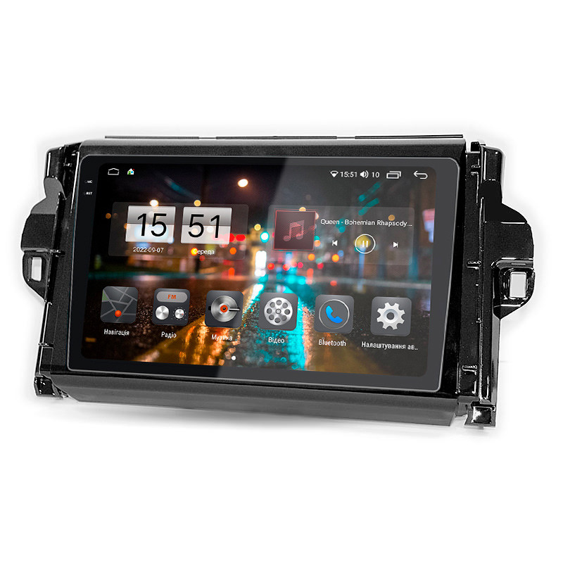 Android head unit Abyss Audio QXR-9157 for Toyota Fortuner 2 2015-2018
