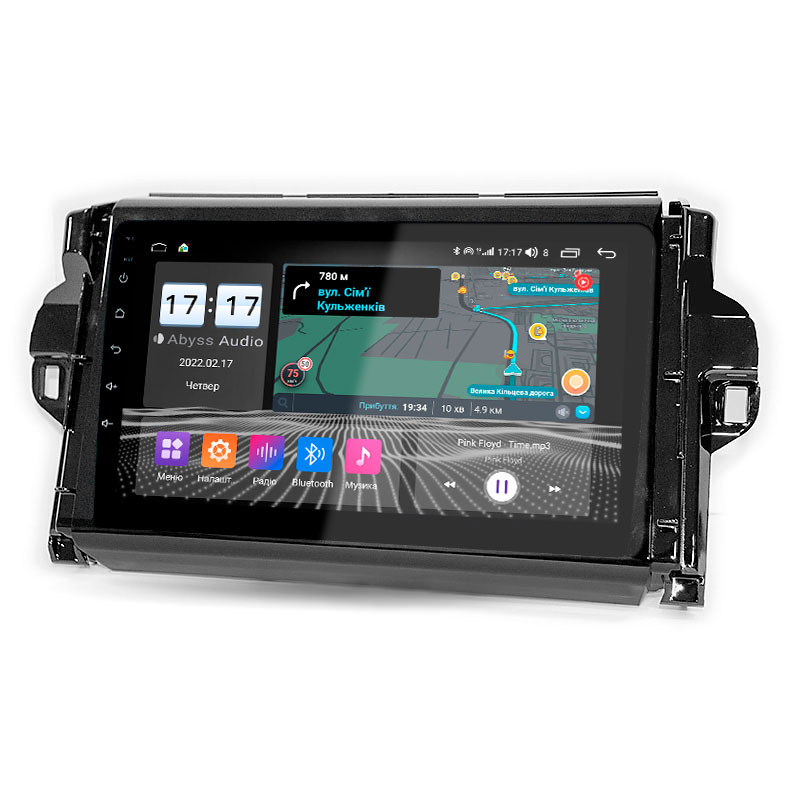 Android head unit Abyss Audio QS-9157 for Toyota Fortuner 2 2015-2018