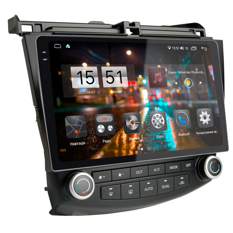 Android head unit Abyss Audio QXR-0167 for Honda ACCORD 7 2002-2007