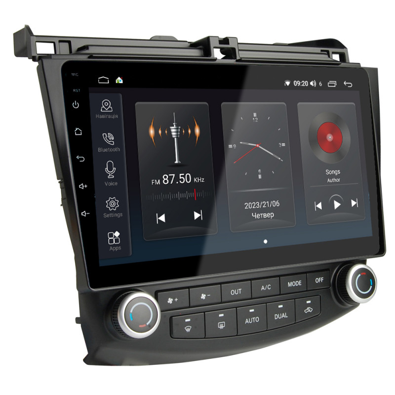 Android head unit Abyss Audio SP-0167 for Honda ACCORD 7 2002-2007