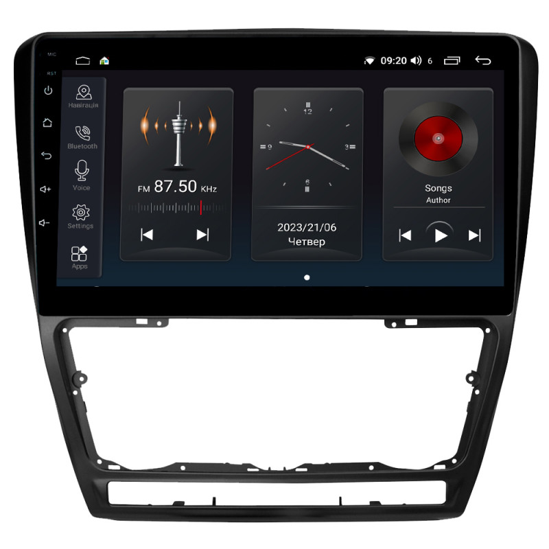 Android head unit Abyss Audio SP-0117 for Skoda Octavia A5 2004-2013
