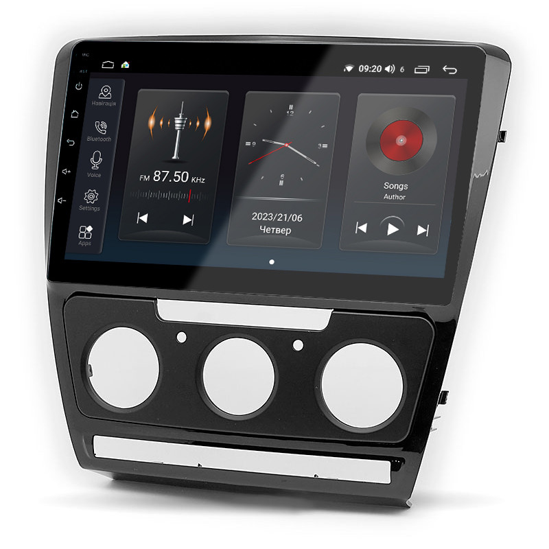 Android head unit Abyss Audio SP-0117 for Skoda Octavia A5 2004-2013