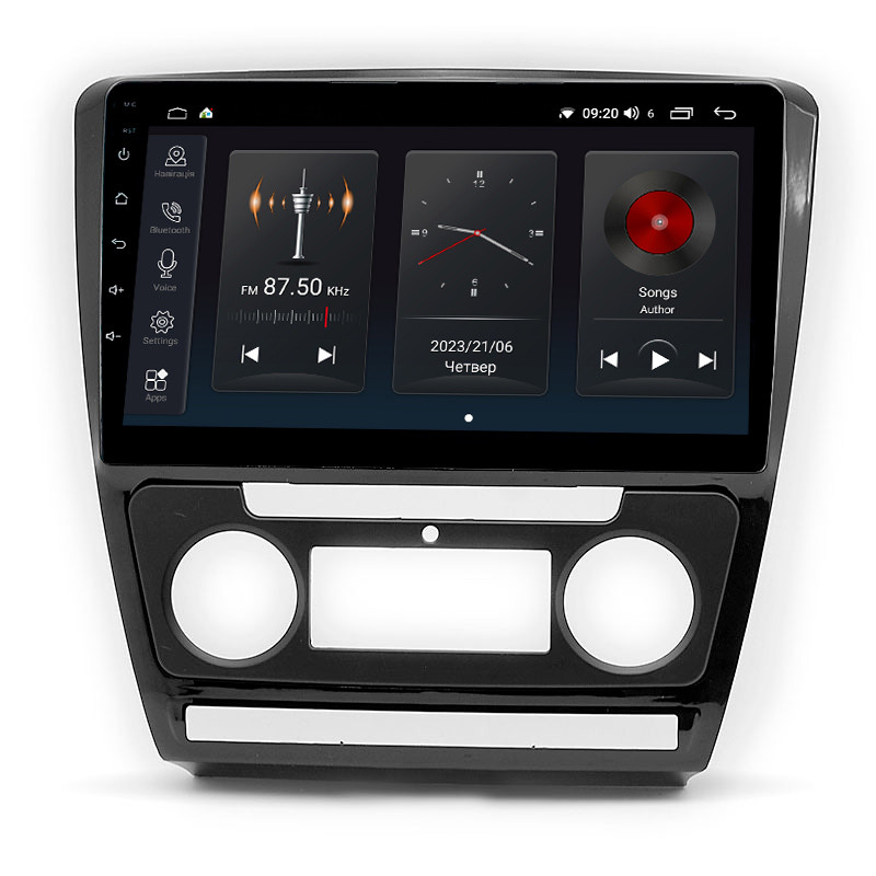 Android head unit Abyss Audio SP-0117 for Skoda Octavia A5 2004-2013