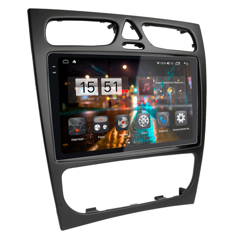 Android head unit Abyss Audio QXR-9313 for Mercedes C-klasse (W203) 2000-2004