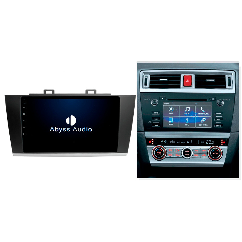 Android head unit Abyss Audio QXR-9355 for Subaru Legacy / Outback 2014-2020