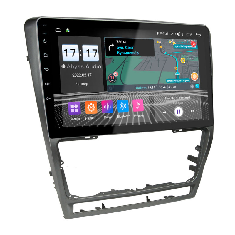 Android head unit Abyss Audio QX-0117 for Skoda Octavia A5 2004-2013